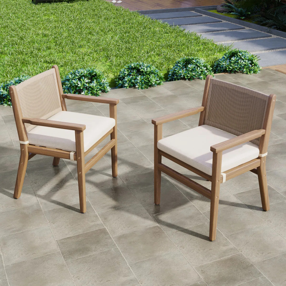 Burris Outdoor Dining Chairs (Set of 2) | Wayfair North America