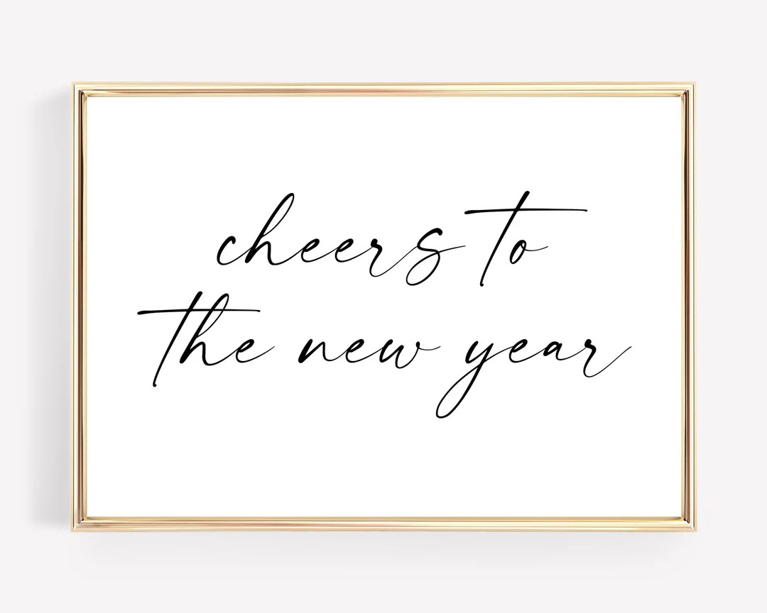 2024 New Years Eve Decor Cheers to the New Year Sign New - Etsy | Etsy (US)
