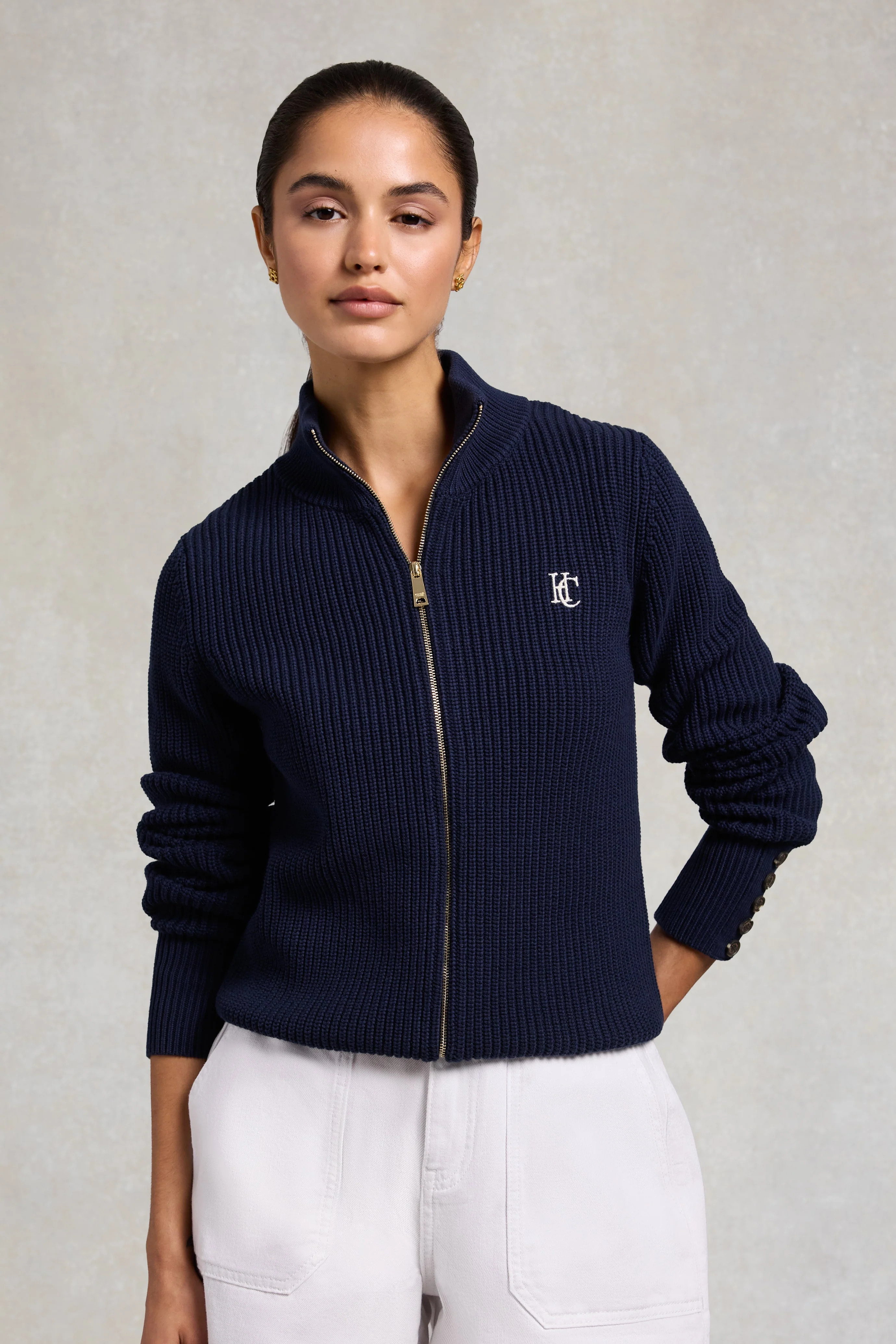 Northleach Cardigan (Ink Navy) | Holland Cooper