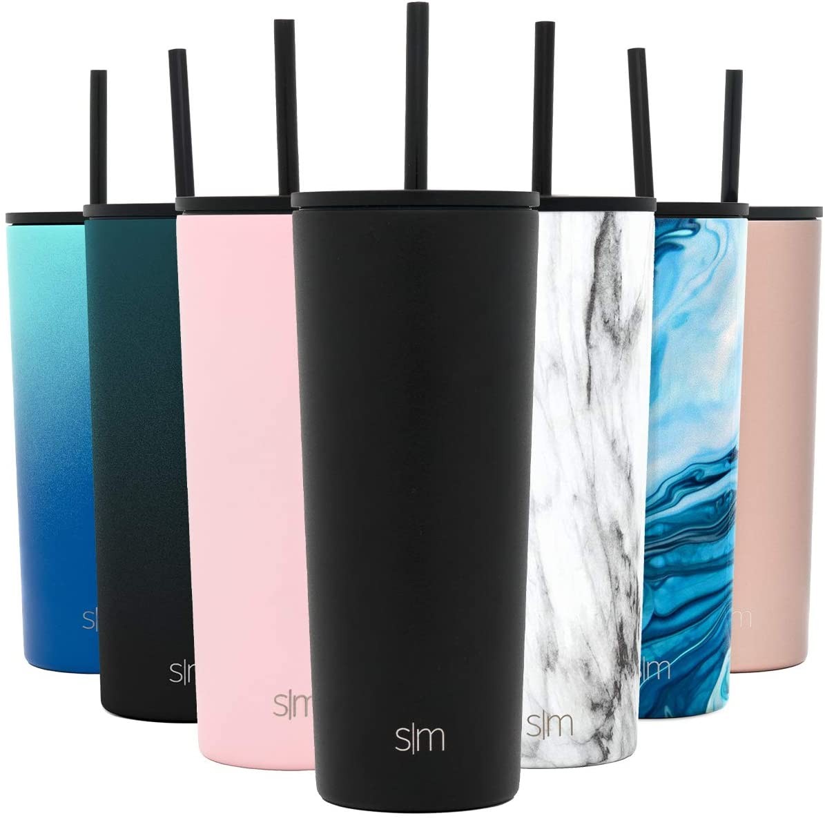 Simple Modern Classic Insulated Tumbler with Straw and Flip Lid Stainless Steel Water Bottle Iced... | Amazon (US)