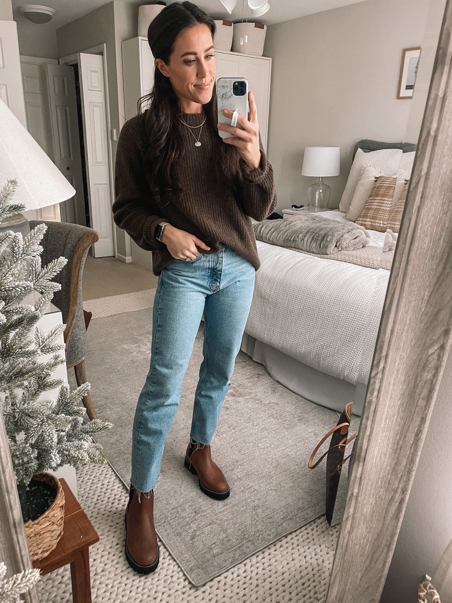 11.14.22
Quince Sweater, Mango Straight Leg Jeans 

#LTKstyletip #LTKSeasonal