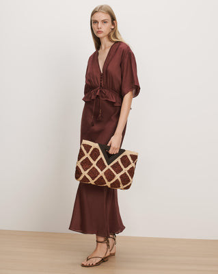 Veronica Beard Dominick Midi Dress Raisin | Veronica Beard