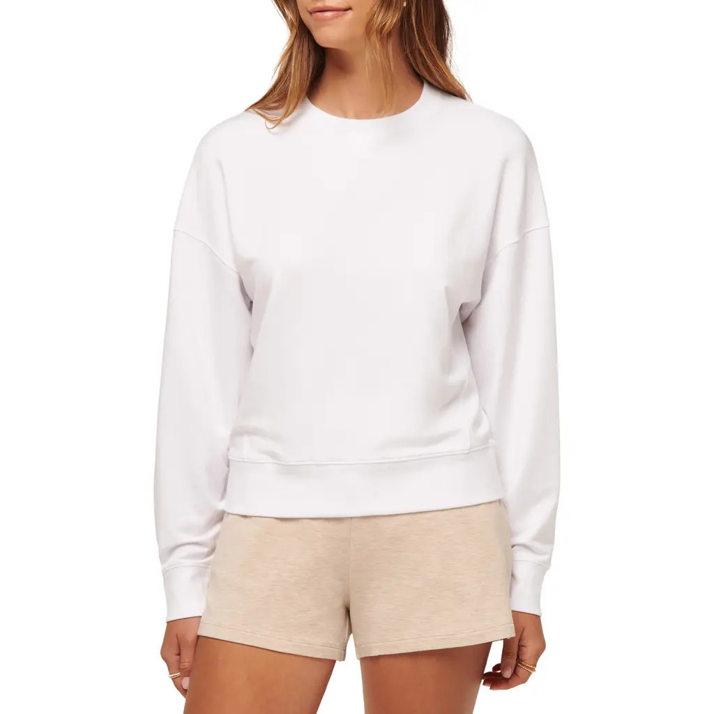 TravisMathew Cloud Sweatshirt in White at Nordstrom, Size Small | Nordstrom