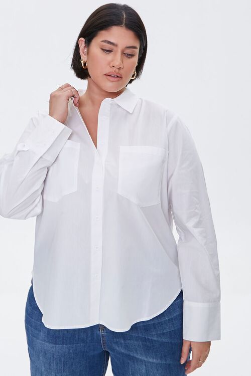 Plus Size Button-Up Shirt | Forever 21 (US)