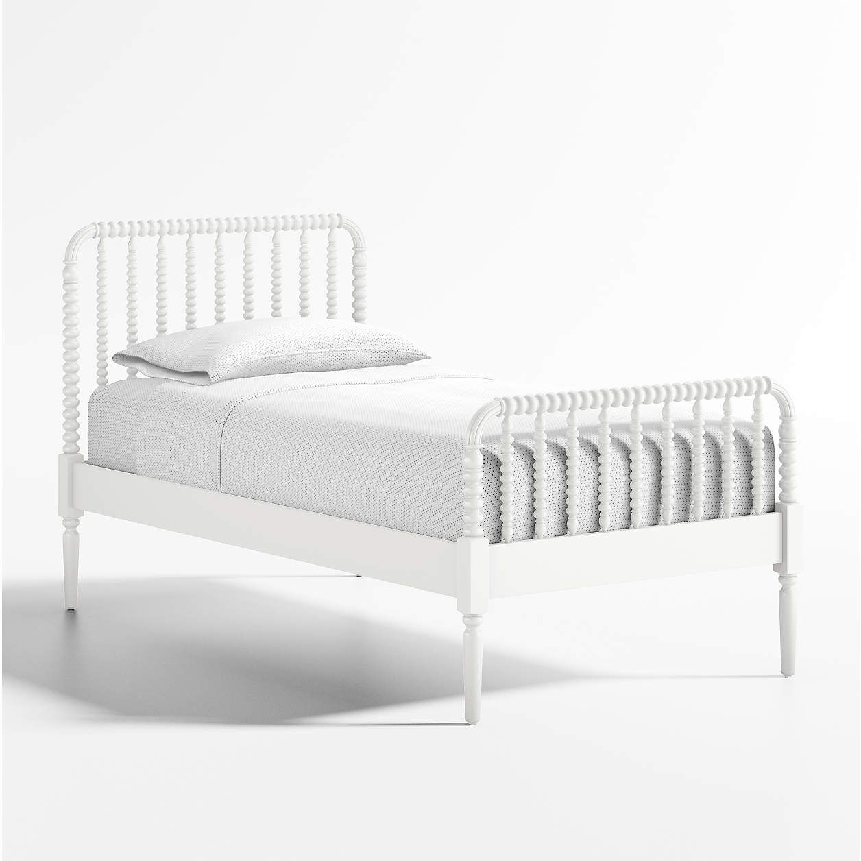 Jenny Lind Grey Kids Twin Bed + Reviews | Crate & Kids | Crate & Barrel