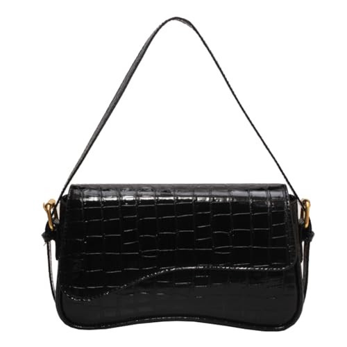 Small Shoulder Bag Y2K Purse for Women Crocodile Handbag Clutch Purse Classic Retro Crossbody Bag Satchel Purse | Amazon (US)