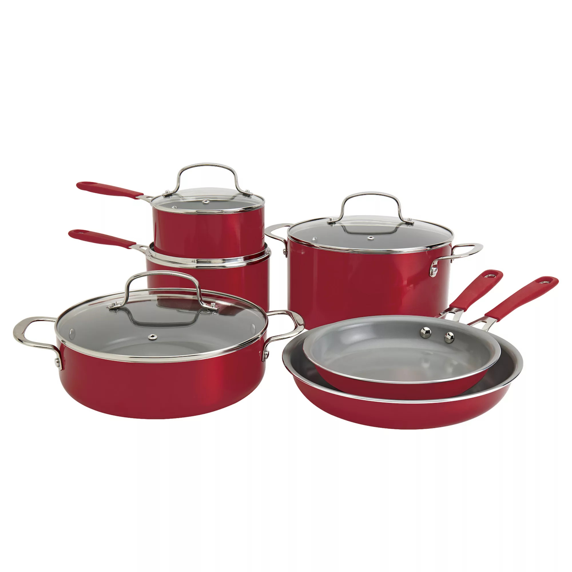 The Big One® 10-pc. Silicone Ceramic Cookware Set | Kohl's