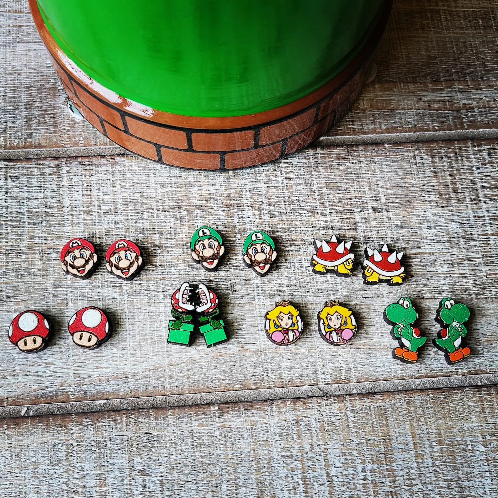 Video game Character stud Earrings | Etsy (Global)