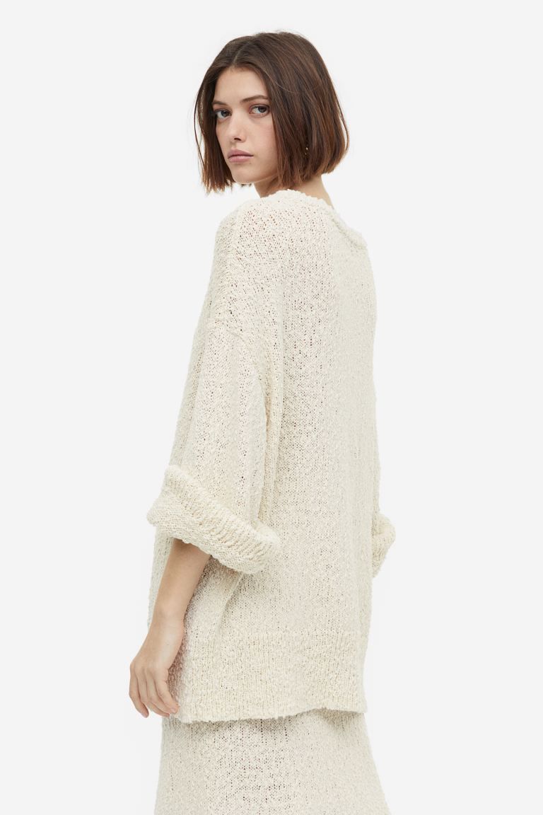 Oversized textured-knit jumper | H&M (UK, MY, IN, SG, PH, TW, HK)