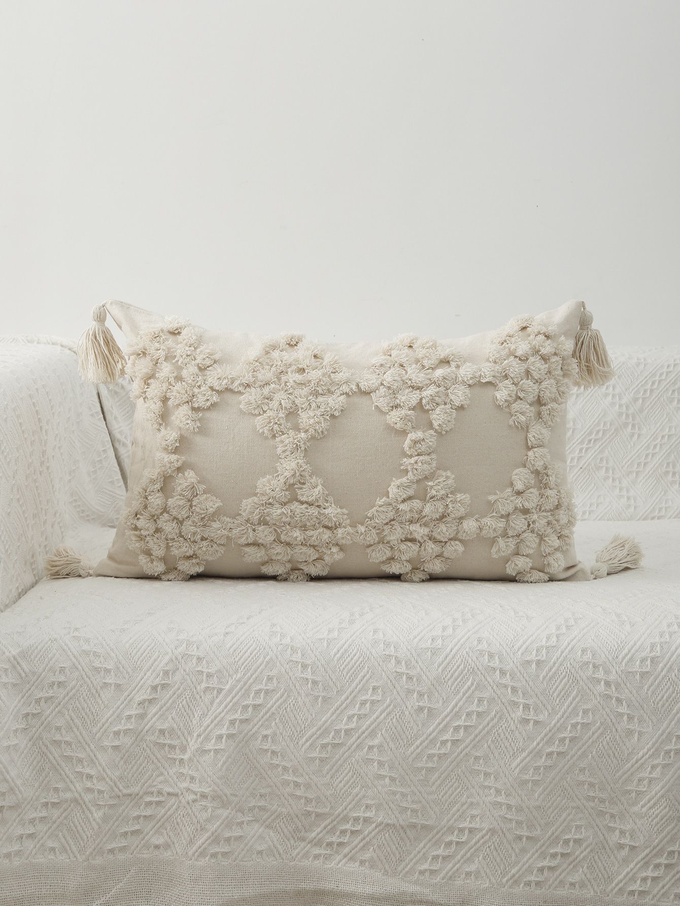 1pc Tassel Cushion Cover Without Filler | SHEIN