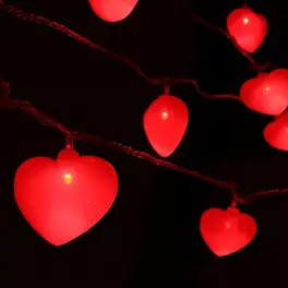 Romantic 10-LED Heart String Lights - Battery Operated, Perfect for Valentine's Day, Christmas, W... | Temu Affiliate Program