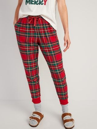 Printed Flannel Jogger Pajama Pants for Women | Old Navy (US)