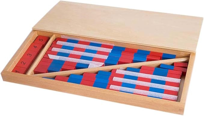 YHZAN Montessori Mathematics Material - Small Numerical Rods with Number Tiles Order of Number an... | Amazon (US)