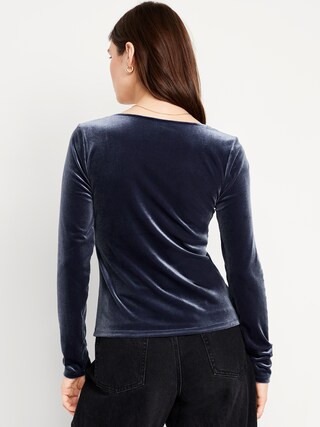 Fitted Velvet Top | Old Navy (US)