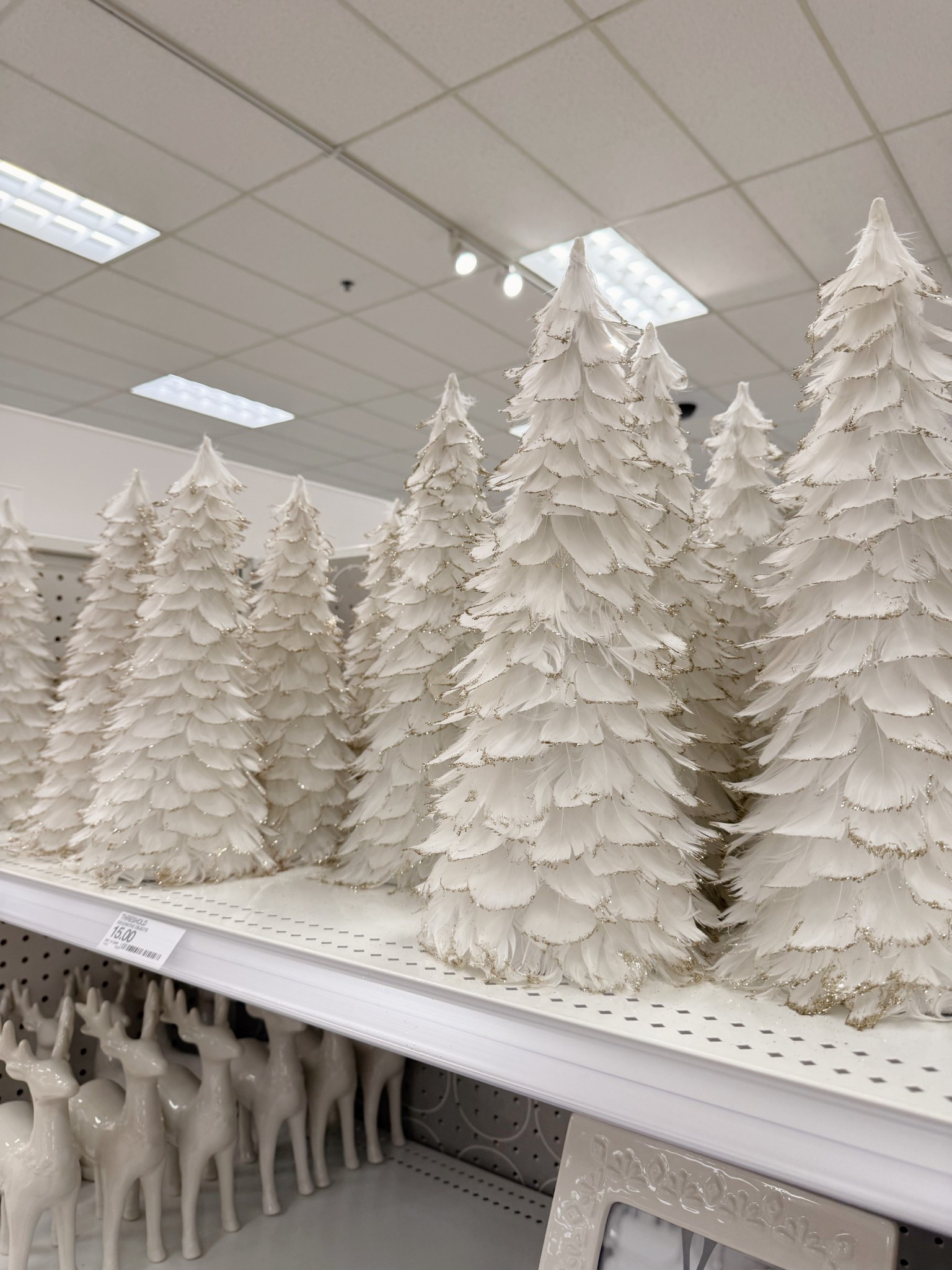 Target feather christmas trees 