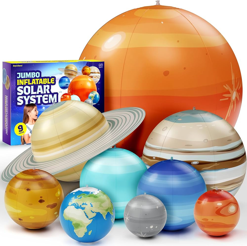 Inflatable Solar System Planets for Kids - Science Toys - Boys Room Decor Ceiling - Space Gifts -... | Amazon (US)