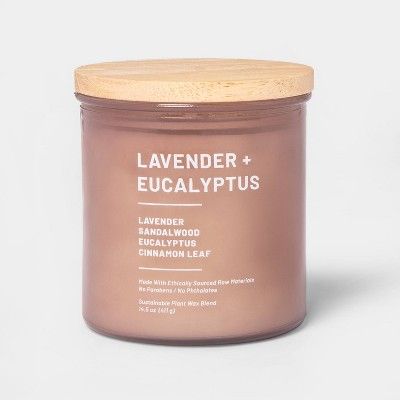 14.5oz Lidded Glass Jar 3-Wick Wellness Candle Lavender & Eucalyptus - Project 62™ | Target