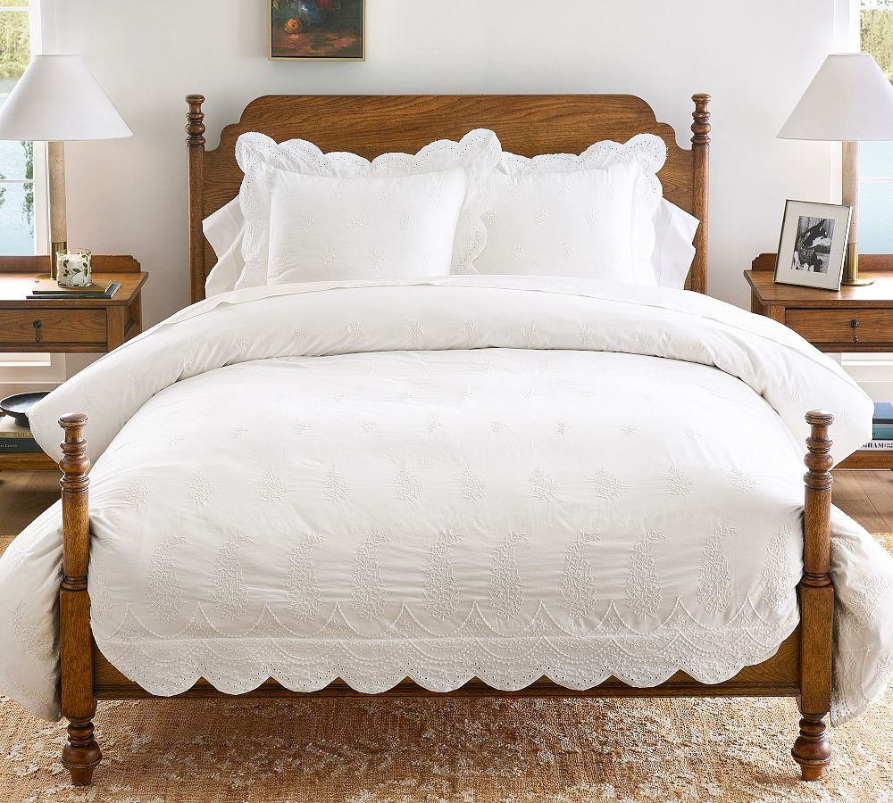 Heirloom Embroidered Duvet | Pottery Barn (US)