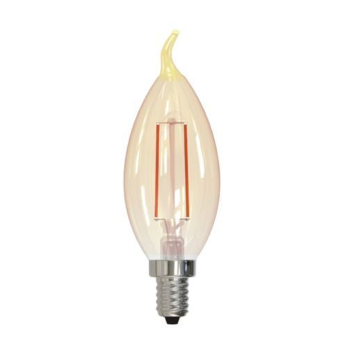 2.5 LED Filament Dimmable Point Candelabra Bulb with Warm Amber Glow & Antique Finish | Ballard Designs, Inc.