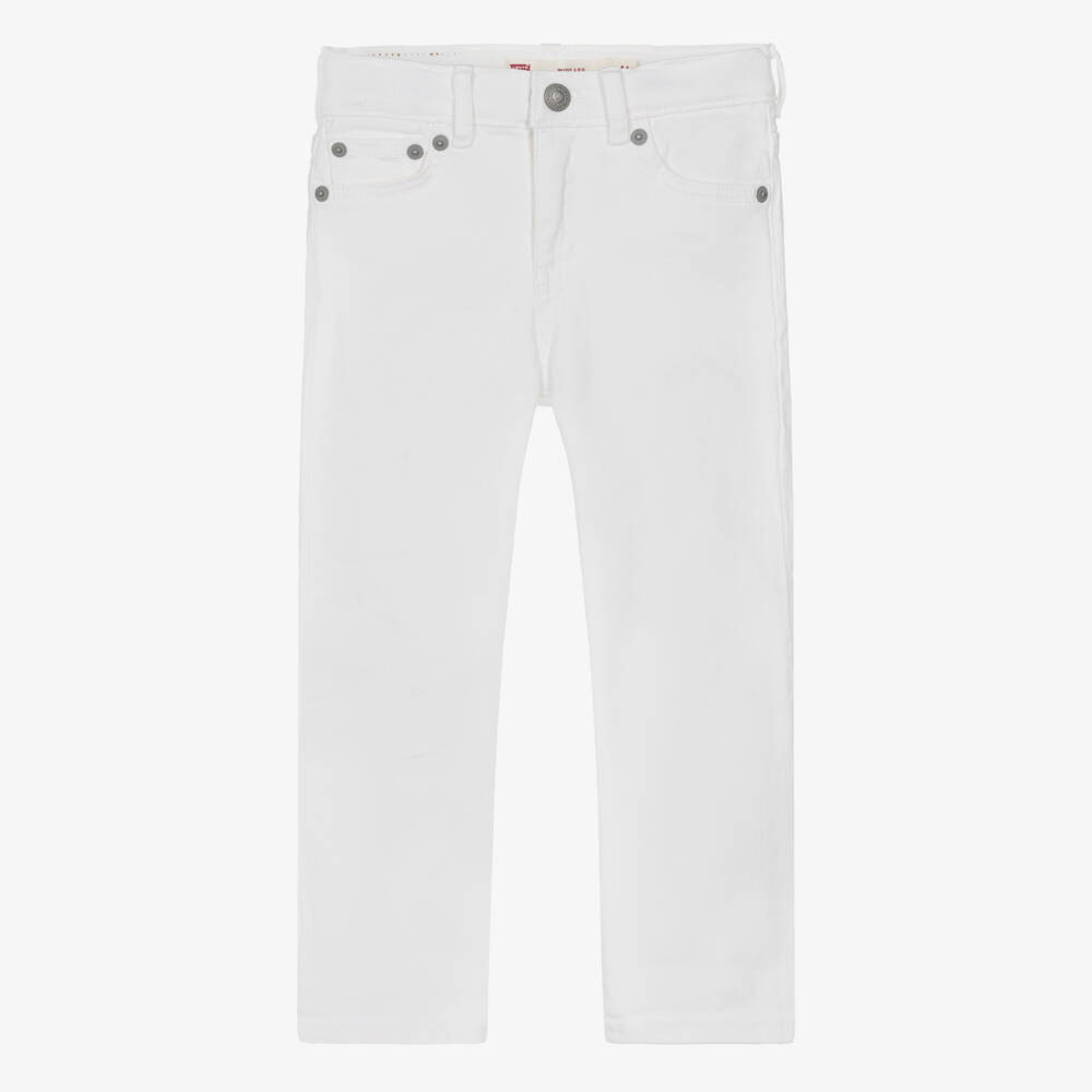 Levi's Girls White Wide-Leg Denim Jeans | Childrensalon