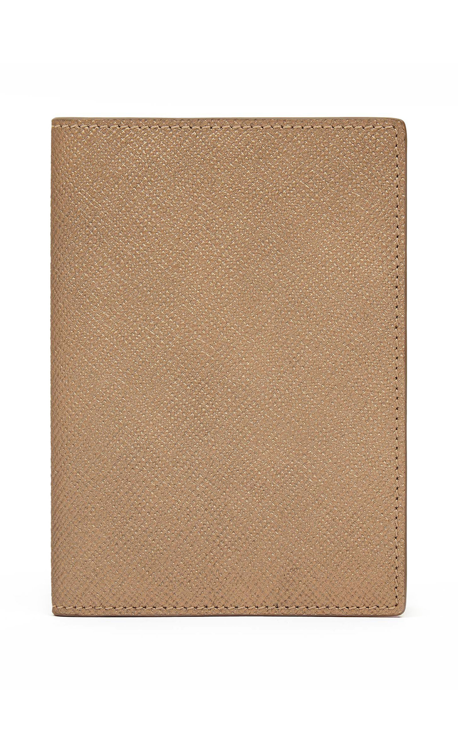 Smythson - Panama Leather Passport Cover - Bronze - Moda Operandi | Moda Operandi (Global)