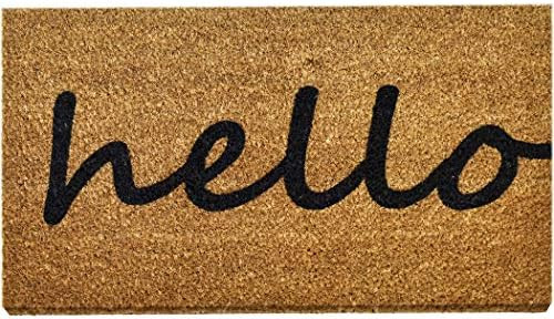 NINAMAR Door Mat Hello Natural Coir – 29.5 x 17.5 inch | Amazon (US)