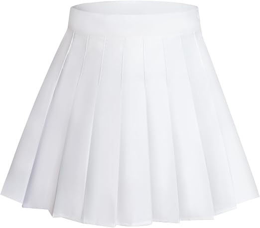 Rbenxia Womens Girl High Waisted Pleated Skirt A-Line Mini Skirt School Uniform Skater Tennis Ski... | Amazon (US)