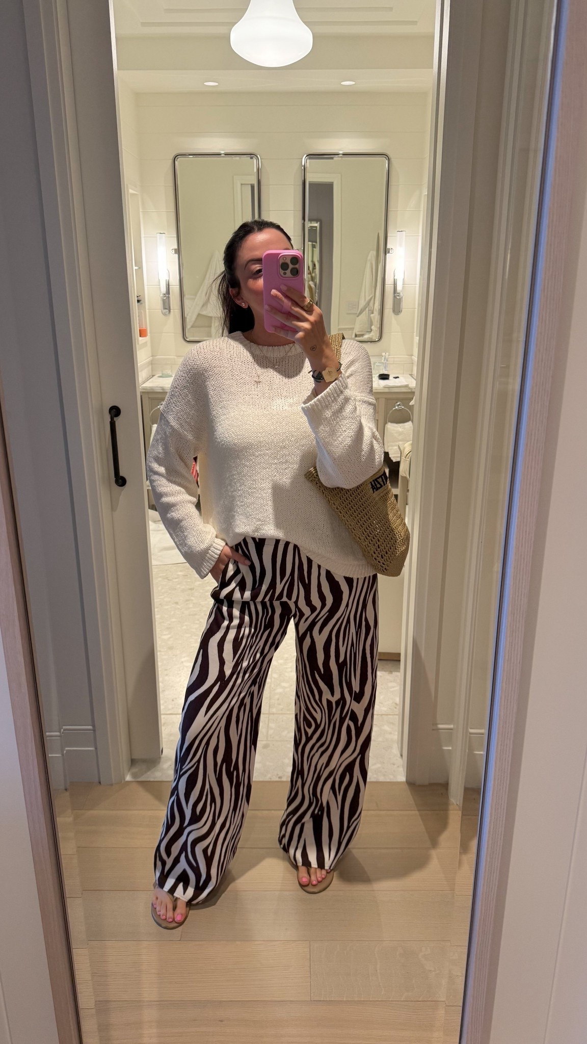 This lightweight sweater (L) is on clearance and an extra 20% off in cart + zebra pants (M) are 50% off! 

#LTKootd #LTKSaleAlert #LTKTravel