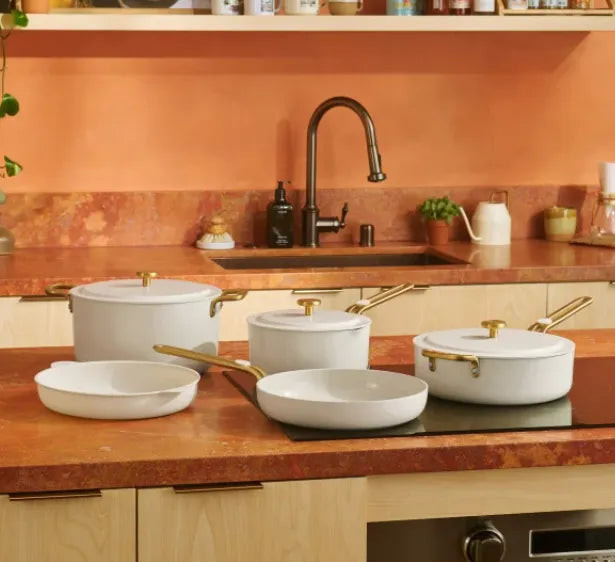 Our Place Our Place 8-piece Ceramic Cookware Set - Cream | REBEL (formerly Rebelstork)