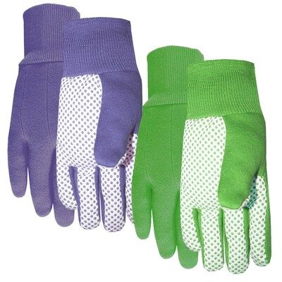 MidWest Quality Gloves, Inc. 2-Pack Womens Large Multi Poly/Cotton Garden Gloves Lowes.com | Lowe's