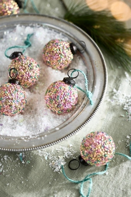 Sequin Globe Ornaments, Set of 6 | Terrain