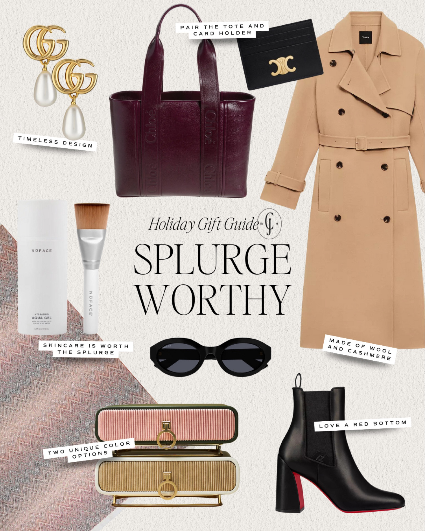 Treat yourself or someone special this holiday season with my splurge worthy picks! #luxurygifts #giftguide

#LTKHoliday #LTKGiftGuide