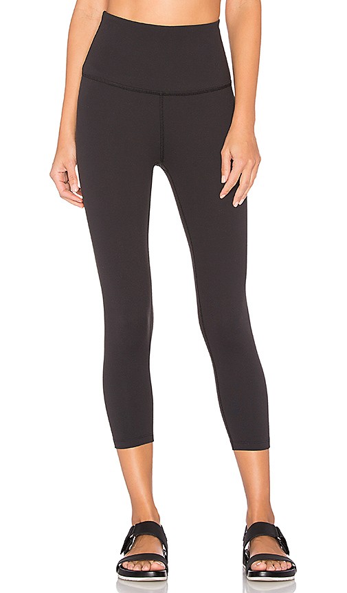 Beyond Yoga High Waist Capri Legging in Jet Black | Revolve Clothing