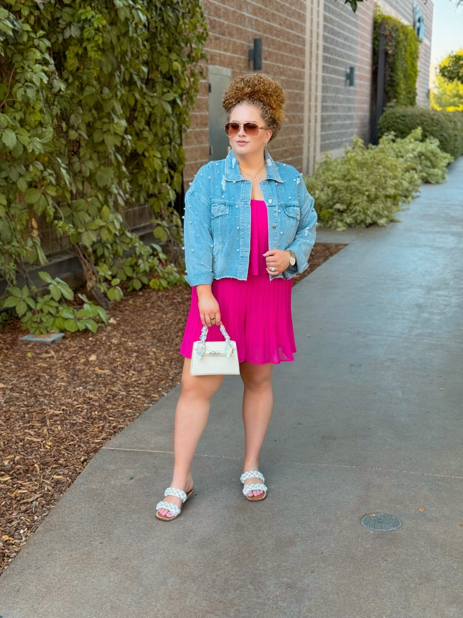 Dinner plans and staycation vibes 💖 my pink romper and pearl denim jacket are giving all the cozy chic vibes 💕🥂” romper | pink romper | summer romper | amazon romper | amazon pink romper | pink summer romper | vacation romper | sandals | blingy sandals | amazon finds | amazon summer outfit | amazon summer look | summer vacation outfit | amazon summer vacation outfit | dinner outfit | amazon vacation dinner outfit | resort wear | summer  fashion | summer outfit | amazon summer outfit | resort wear | summer event outfit | date night | date night outfit 

#LTKStyleTip #LTKSaleAlert #LTKMidsize