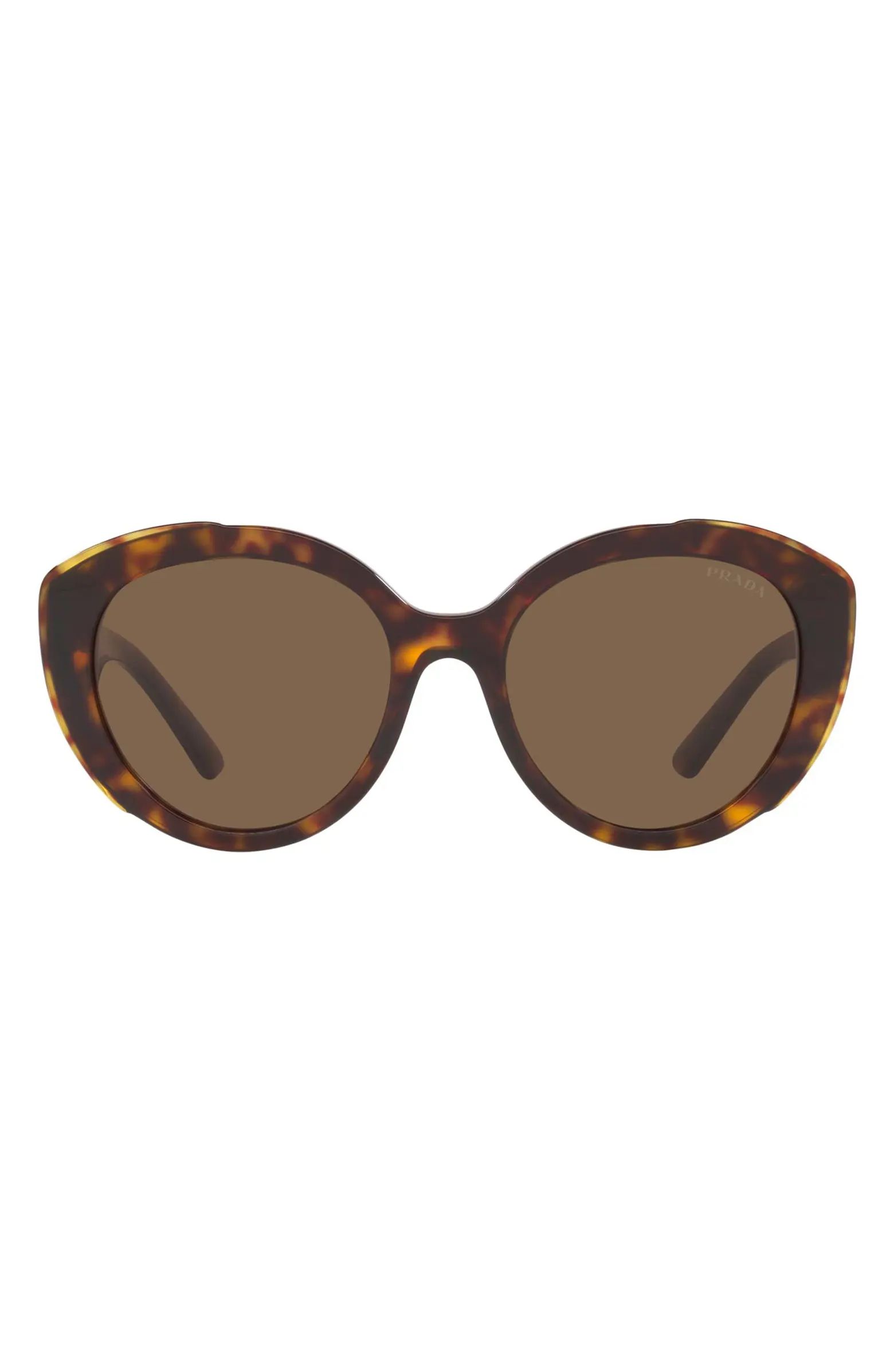 Prada 54mm Oval Cat Eye Sunglasses | Nordstrom | Nordstrom