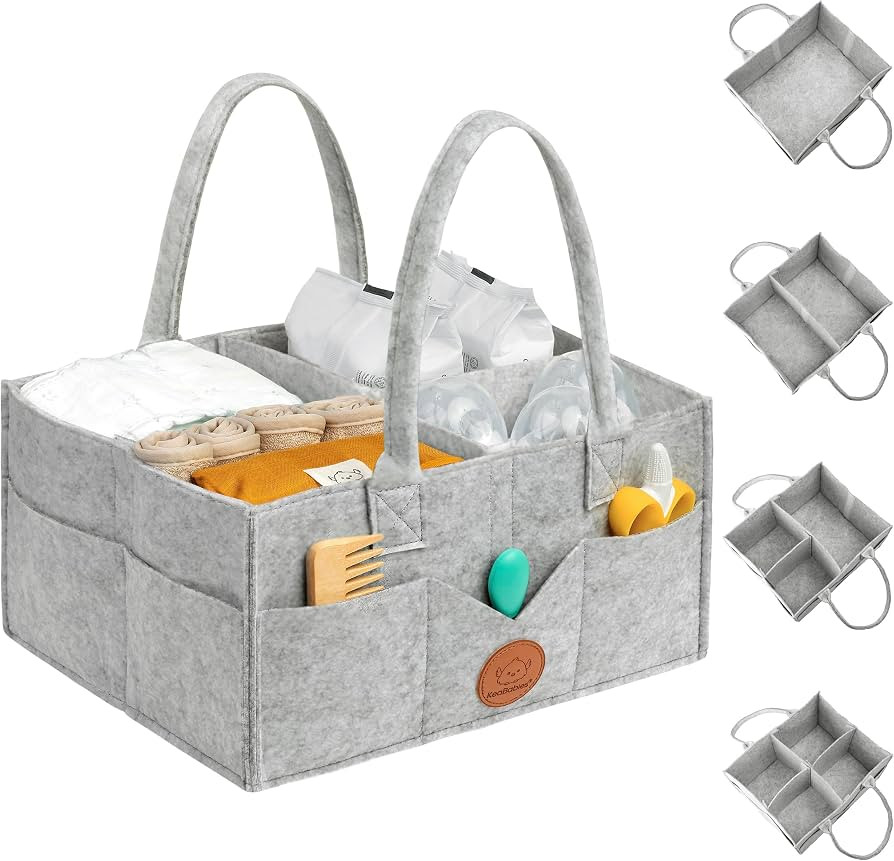 KeaBabies Baby Diaper Caddy Organizer with Handle - Portable Baby Car Organizers and Storage for ... | Amazon (US)