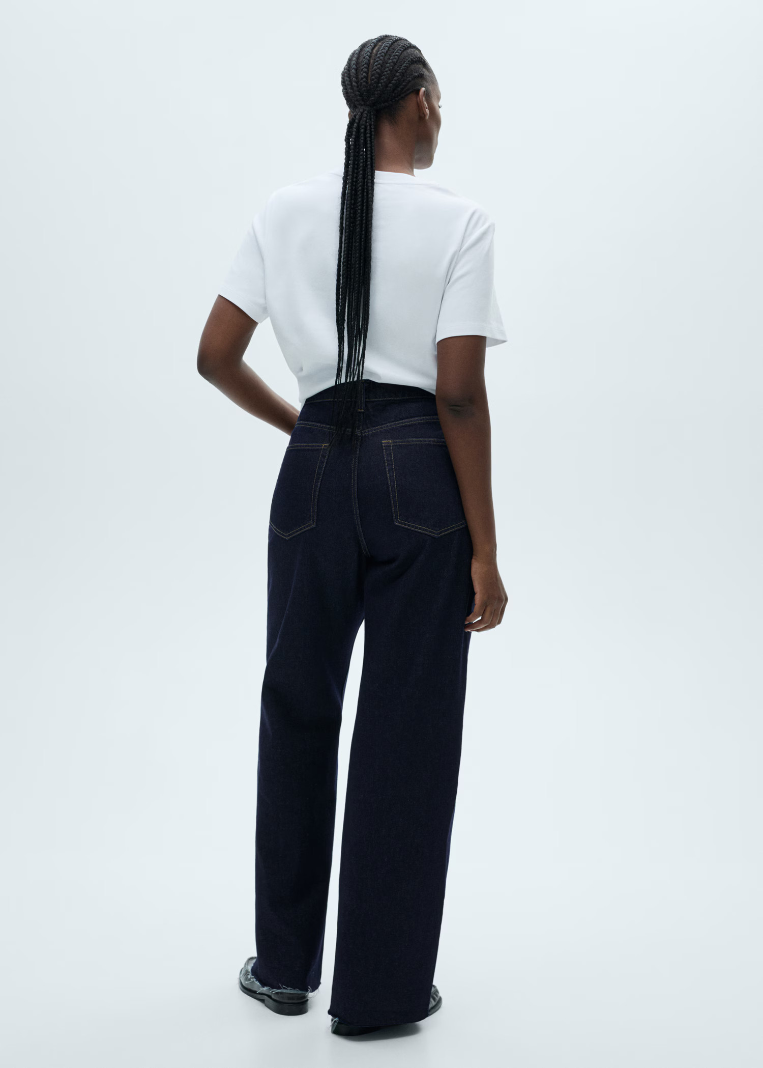 Danila wideleg rinse-wash jeans - Women | MANGO United Kingdom | MANGO (UK)