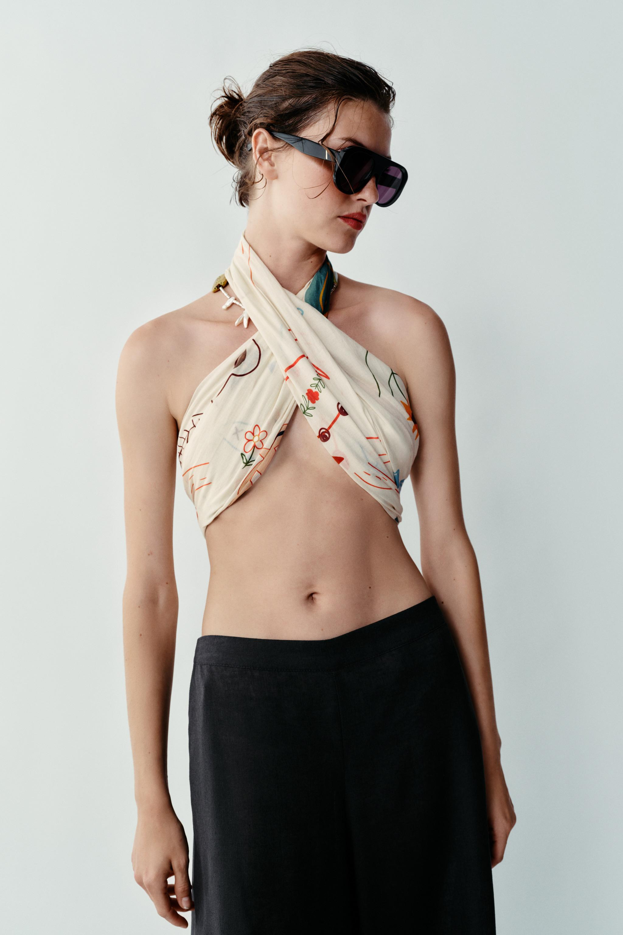 PATTERNED PRINT SCARF | Zara US