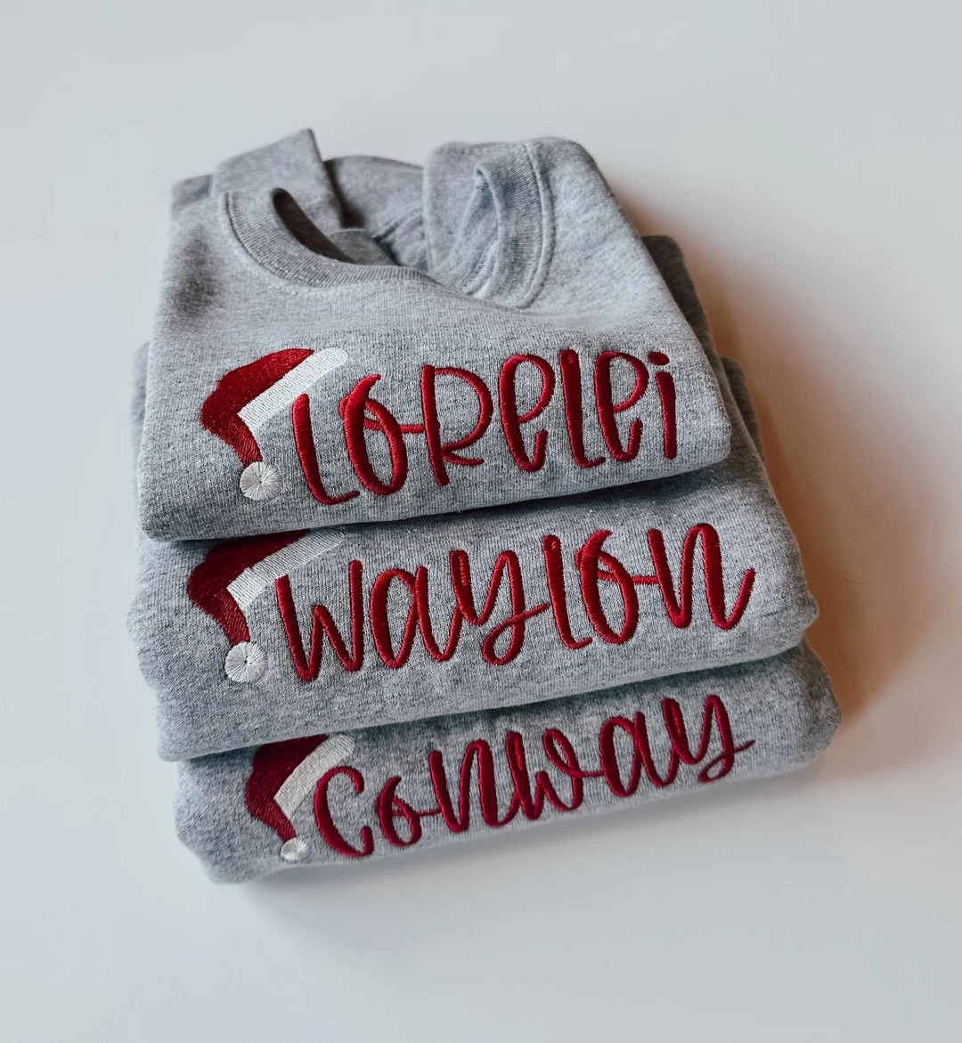 Personalized Christmas Shirt for Kids Holiday Sweatshirt for Toddler Christmas Sweatshirt with Na... | Etsy (US)