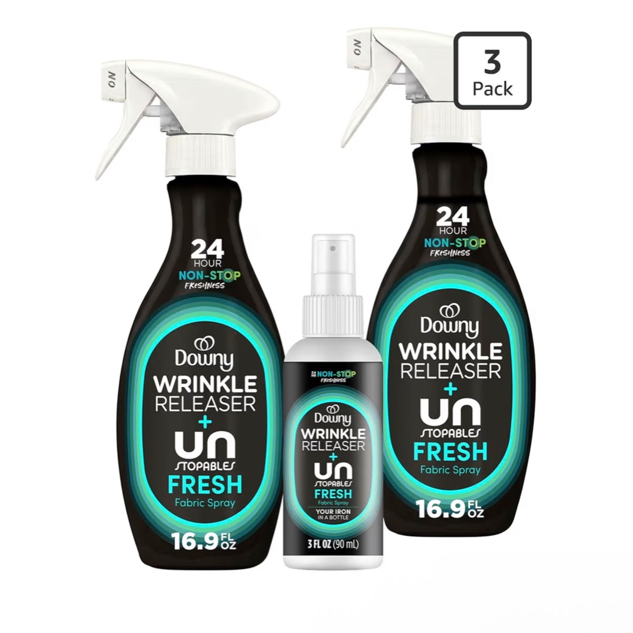Downy Wrinkle Releaser Spray, Travel Size Spray + 16.9 Fl Oz Pack of 2, All In One Formula, Removes Wrinkles, Static and Odors, Light Fresh Scent

#LTKSaleAlert #LTKootd #LTKHome