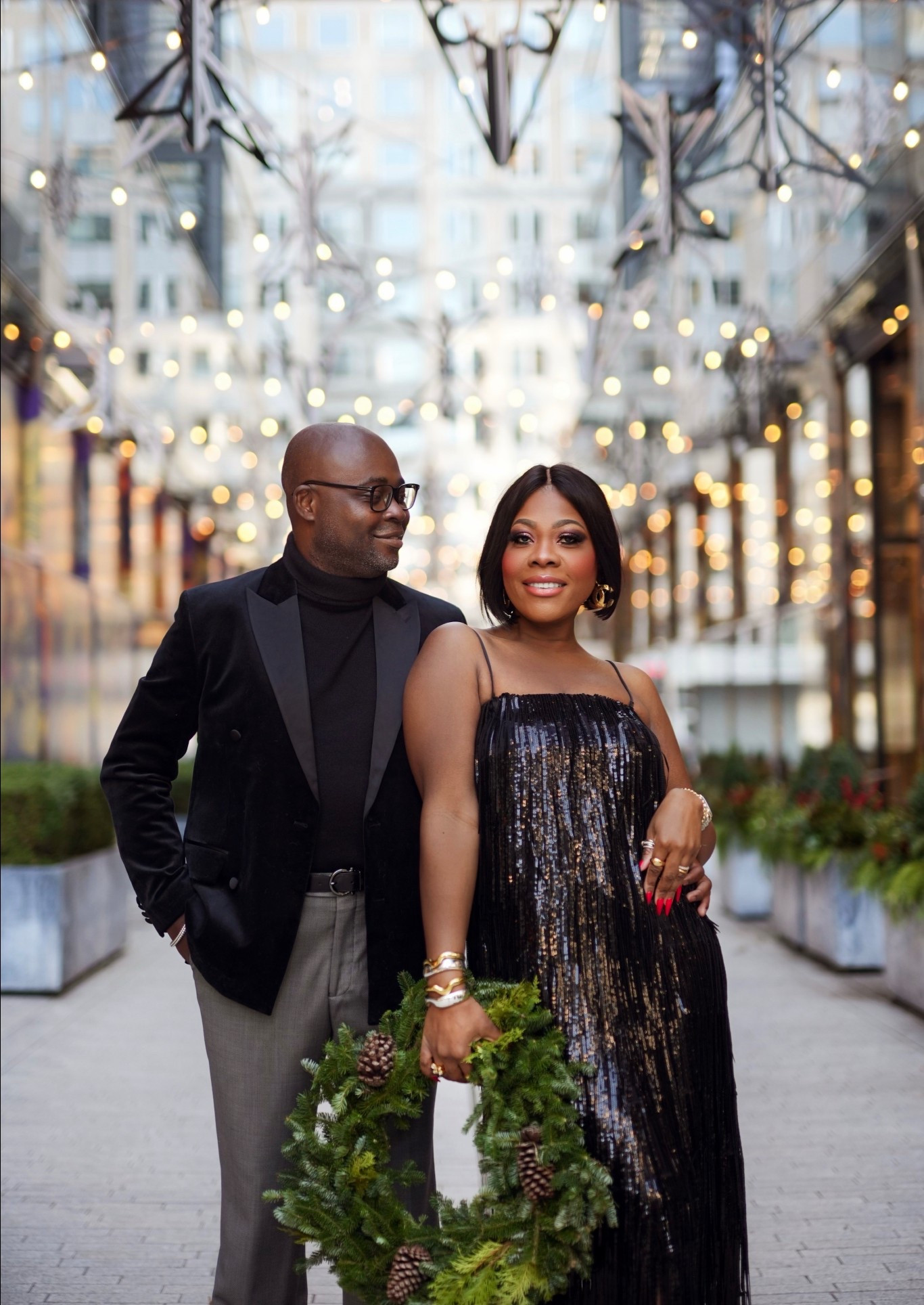 Mom and dad official portrait 😅 outfit linked m.
You better run for this dress because it will come before New Year’s Eve! 

#LTKSeasonal #LTKHoliday #LTKootd