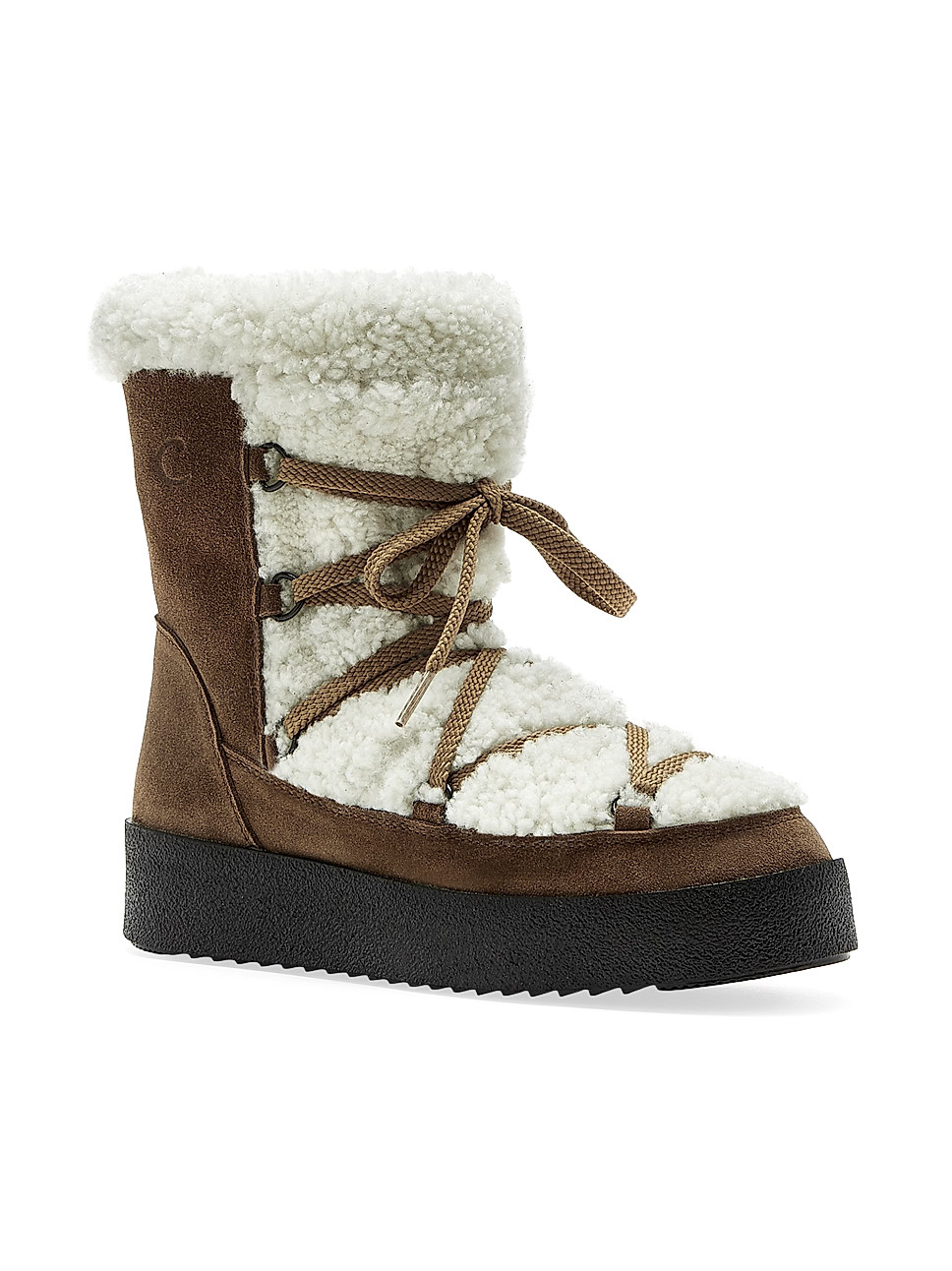 La Canadienne Eloise Shearling &amp; Leather Winter Boots | Saks Fifth Avenue