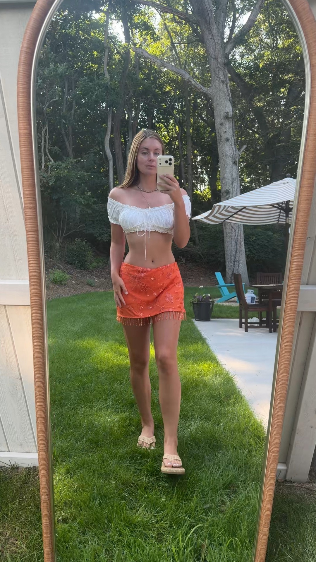 Would You Wear This Outfit? 🤍🧡

Girls, I feel like this is such a fun summer outfit combination.

The off-shoulder crop top gives it a soft, feminine look, and the beaded mini skirt adds the perfect pop of color. It’s one of those outfits that would be so cute for vacations, concerts, beach towns, rooftop dinners, or summer nights with the girls.

Comment SHOP and I’ll send you where I found both pieces. ✨

https://liketk.it/6i8E5

Follow @kristinanicoletall for tall girl wardrobe finds that actually work.

tallgirl tallgirls women womensfashion womensstyle summeroutfit miniskirt offshouldertop vacationoutfit beachstyle concertoutfit outfitideas fashionfinds summervibes tallgirlapproved @Princess Polly US  @windsorstore