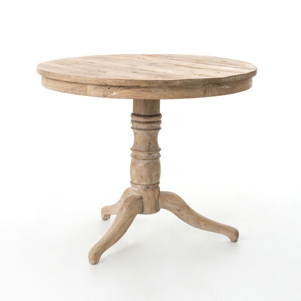 Round Occasional Table Whitewash | Scout & Nimble