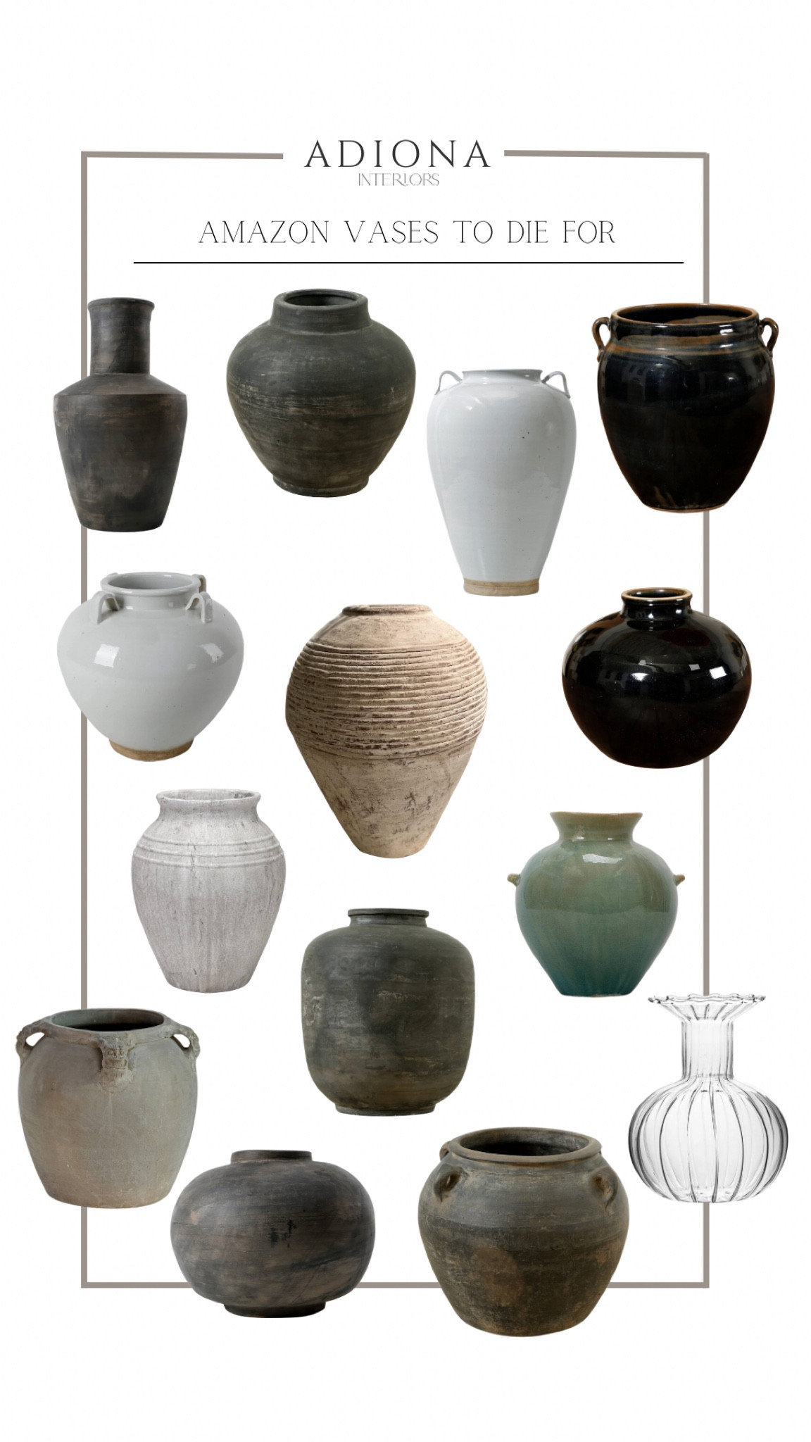 Amazon vases to die for 

Vintage vessels, wabi sabi vases, urn vases, glass vase 

#LTKHome #LTKSaleAlert #LTKSeasonal