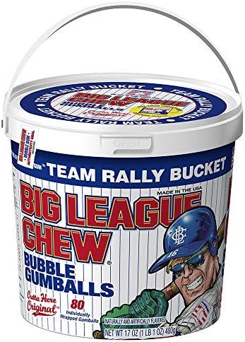 Big League Chew - Original Bubble Gum Flavor + 80pcs Individually Wrapped Gumballs + For Games, C... | Amazon (US)