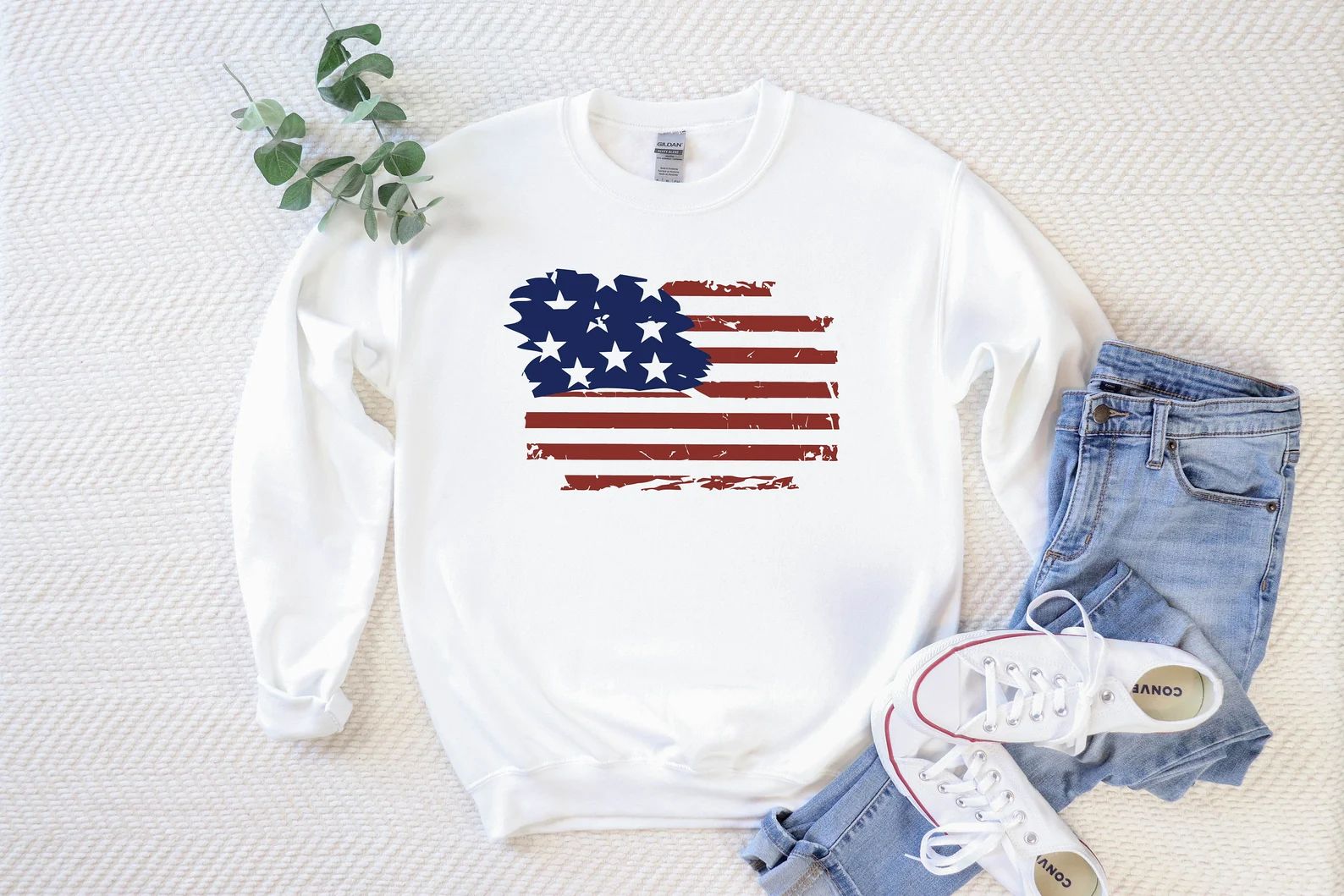American Flag Sweatshirt 4th of July Shirt Independence Day - Etsy UK | Etsy (UK)