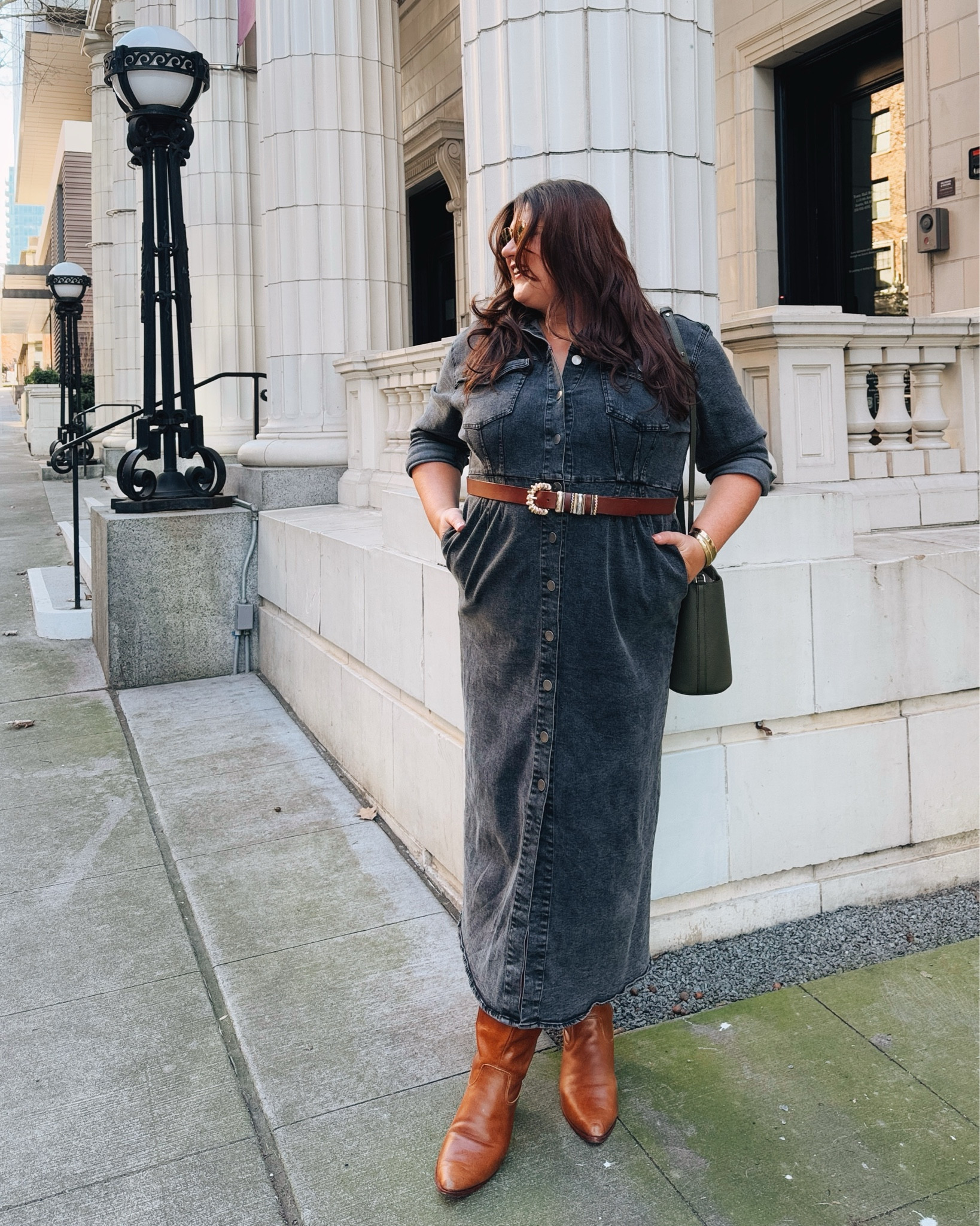 When in doubt, a denim dress always delivers. This one hugs in all the right places, has the perfect vintage wash, and is as easy to style as your favorite jeans. I added a belt and boots for a little Western chic moment, but honestly? It’s a closet staple no matter how you wear it.

✨ Linked everything on LTK so you don’t have to search! Tap to shop before it’s gone.

#LTKplussize #LTKcurves #DenimDress #WesternStyle #PlusSizeStyle #OOTD #EffortlessFashion

#LTKPlusSize #LTKSeasonal #LTKSaleAlert