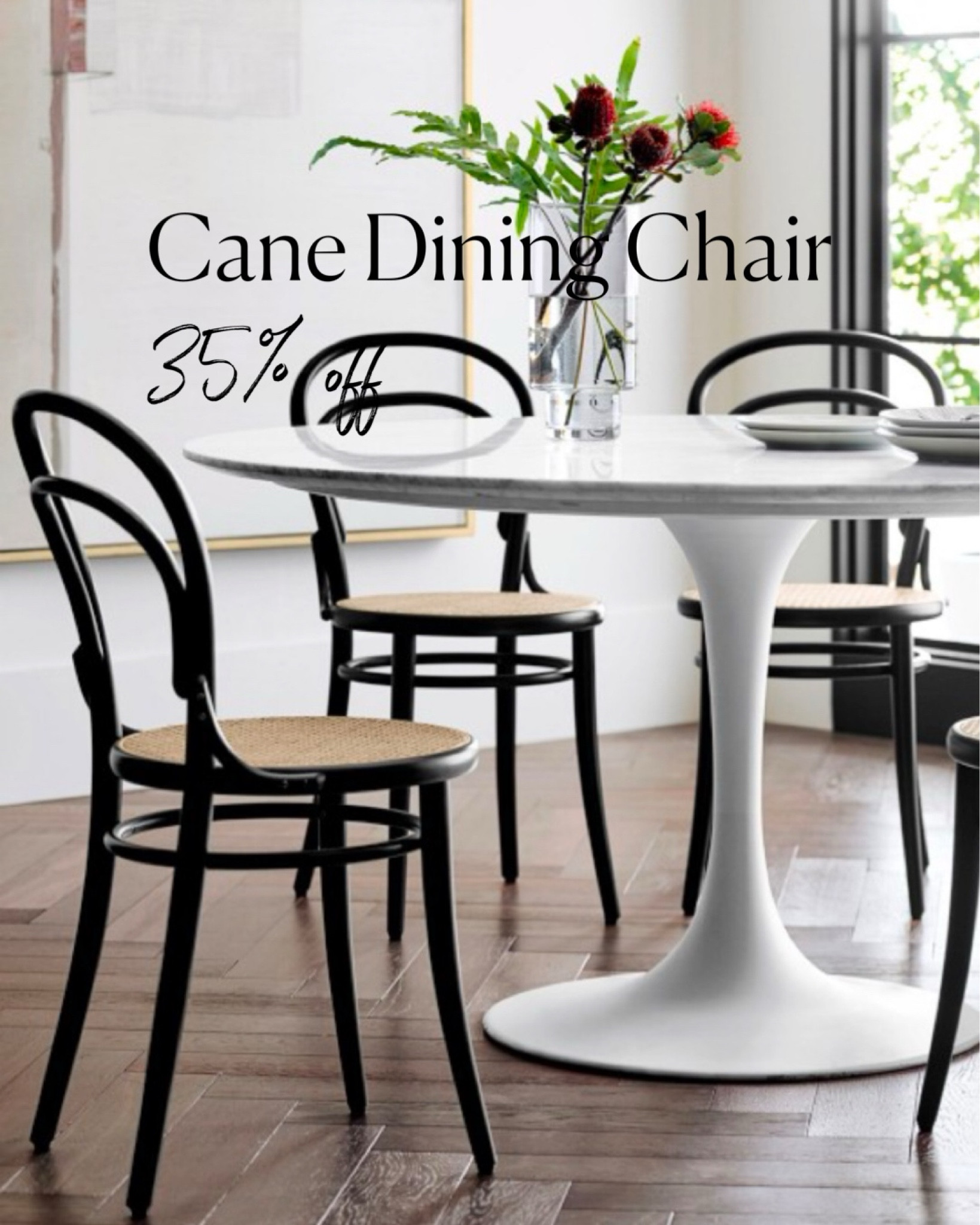 Williams Sonoma Home black cane dining chair on clearance, now 35% off! This chic French style dining chair is perfect for a breakfast nook or kitchen dining. Dining room furniture, designer furniture on sale, interior design tips 

#LTKHome #LTKSaleAlert