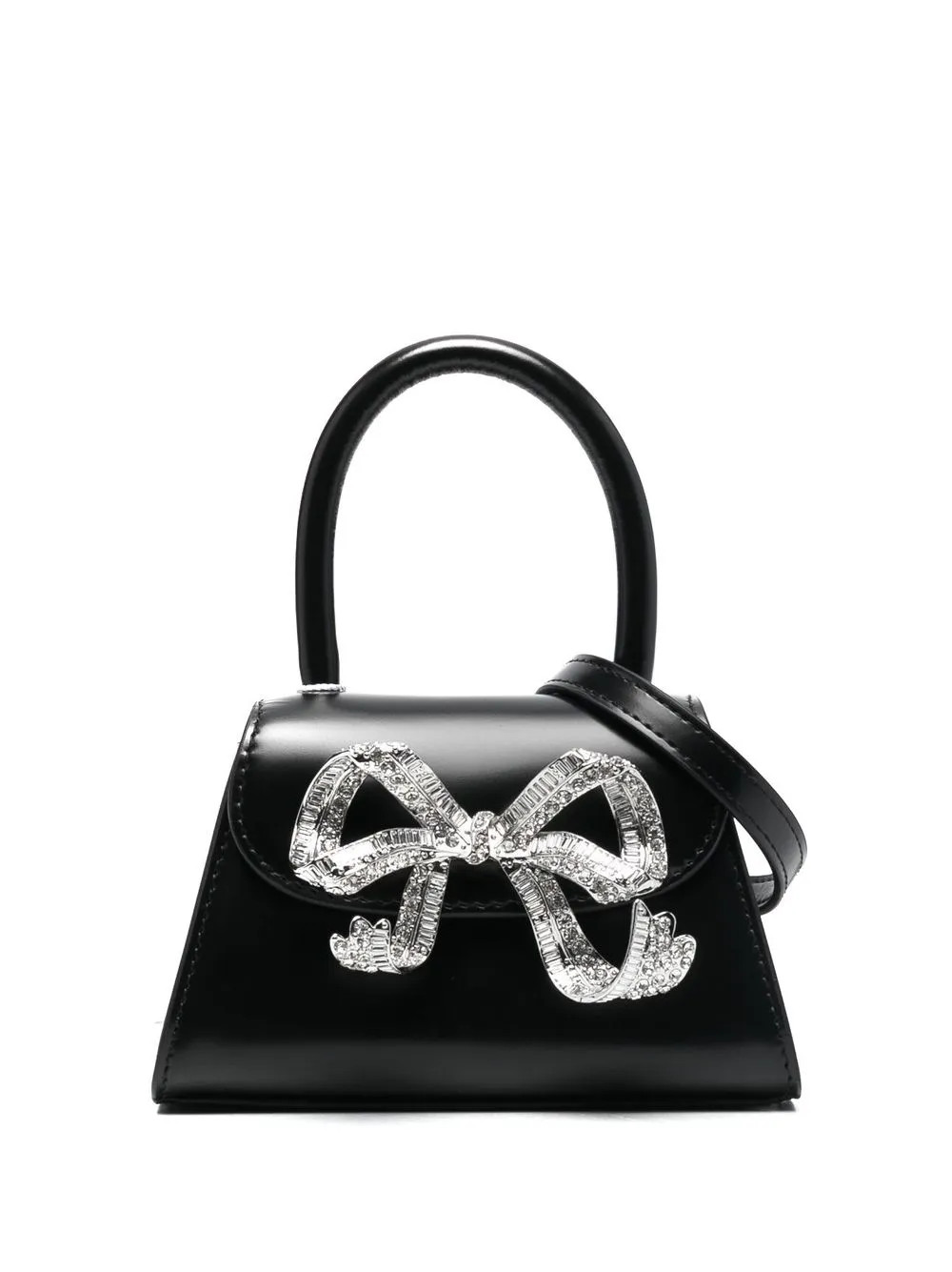 Self-Portrait The Bow Embellished Tote Bag - Farfetch | Farfetch Global